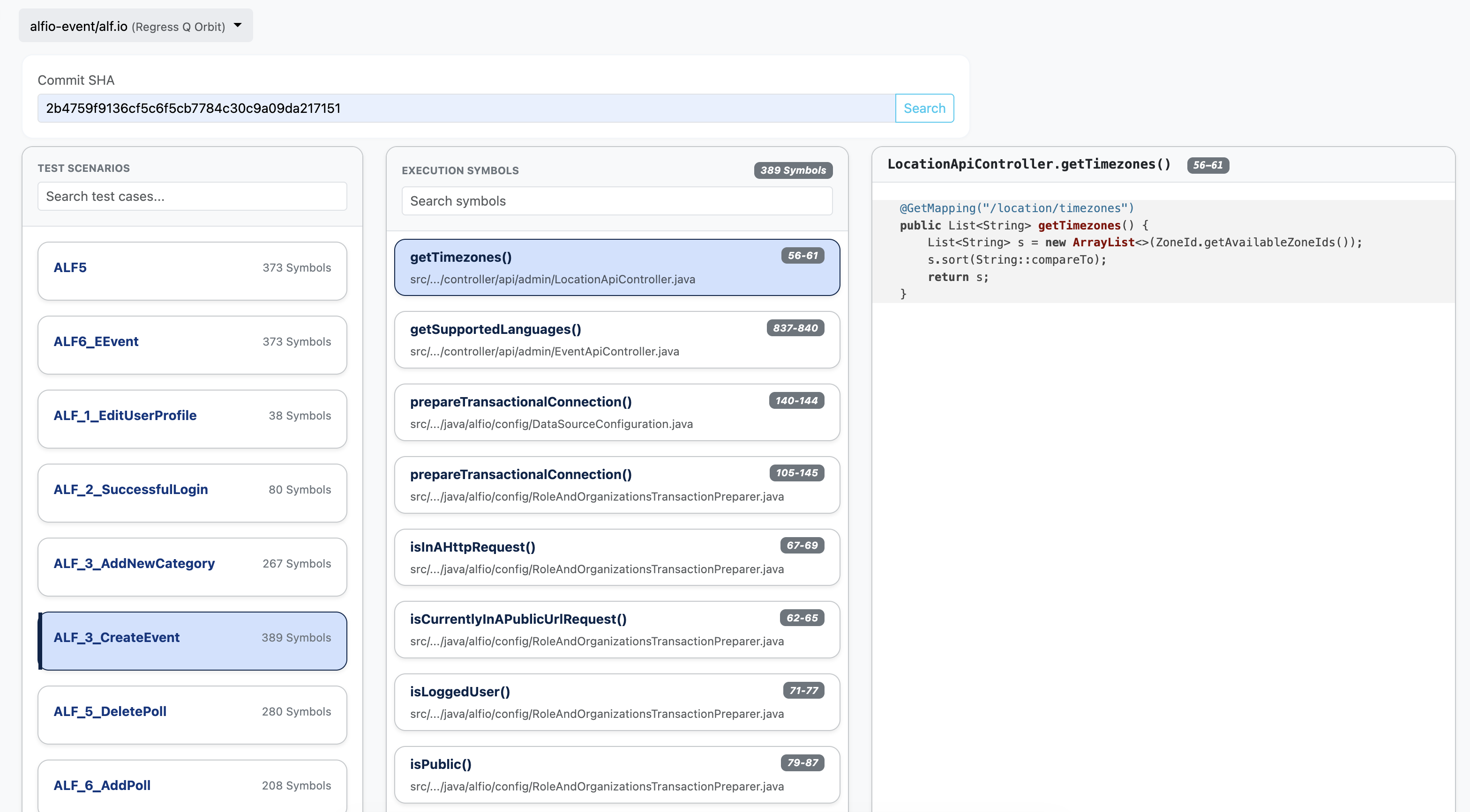 Test Execution Explorer